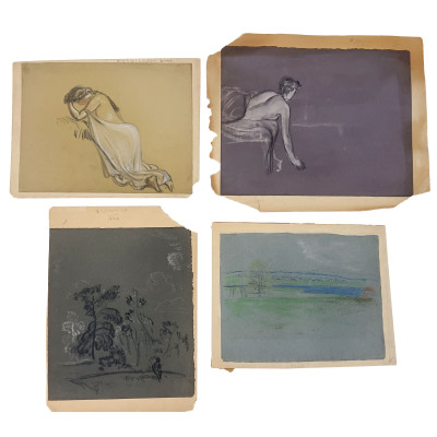 Image for Lot Arthur Bowen Davies - 4 drawings