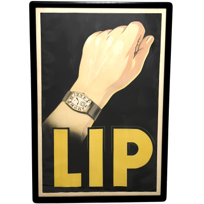Image for Lot Lip Modernist French Wristwatch Advertising Poster