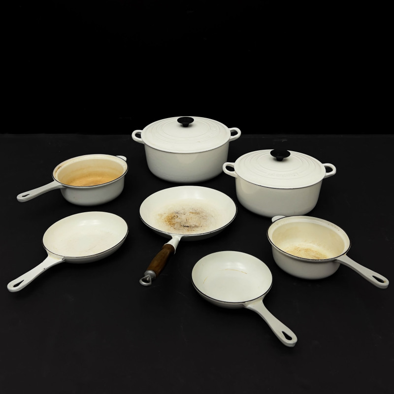 Nine-Piece Le Creuset Enameled Cast Iron Cookware Set