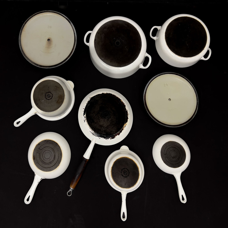 Nine-Piece Le Creuset Enameled Cast Iron Cookware Set