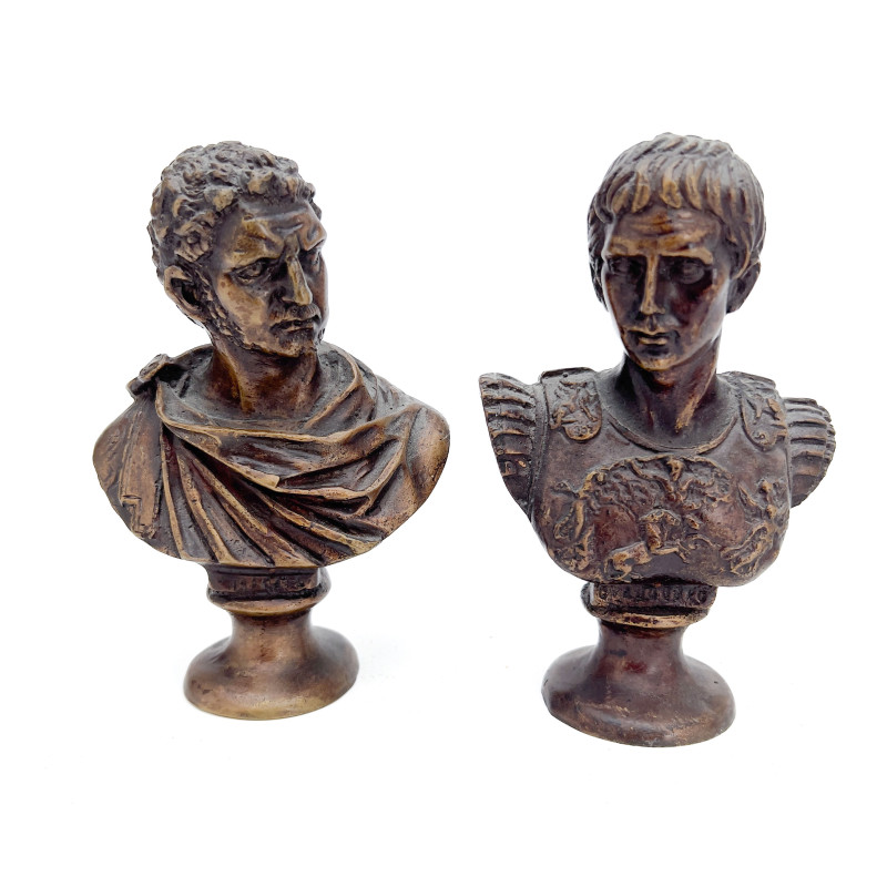 Set of Four Grand Tour Bronze Classical Busts