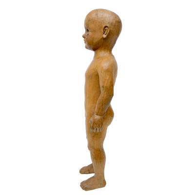 Carved Blonde Mahogany Artist’s Lay Figure