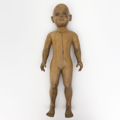 Carved Blonde Mahogany Artist’s Lay Figure