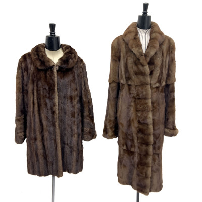 Image for Lot Two Mink Apparel Items, one Kahn and Pinto