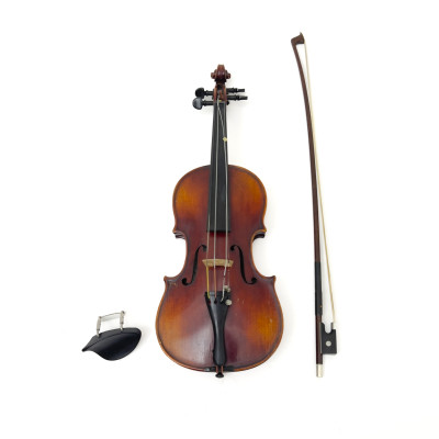 Image for Lot A John Juzek 1/4 Size Fractional Acoustic Violin and Bow
