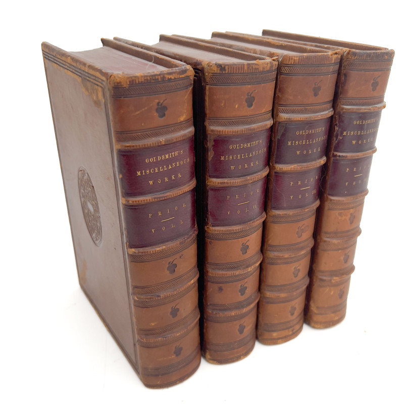 Large Group of Antiquarian Leather-Bound Hardcover Volumes