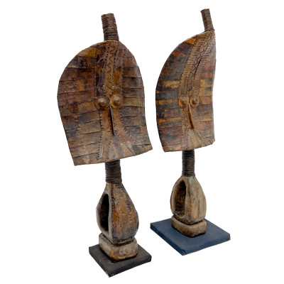 Image for Lot Pair of African Kota Reliquary Guardian Figures (Mbulu Ngulu)