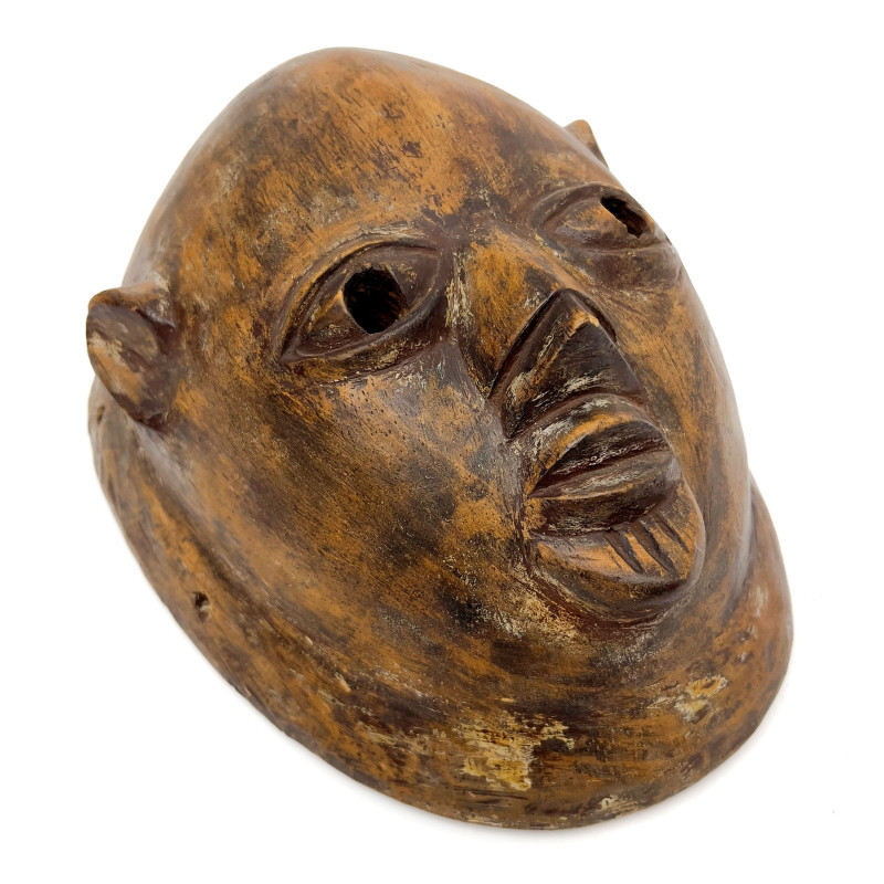 African Senufo Carved Wood Passport Mask, Ivory Coast