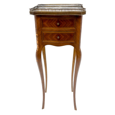 French Style Inlaid Mahogany and Kingwood Chiffonnière