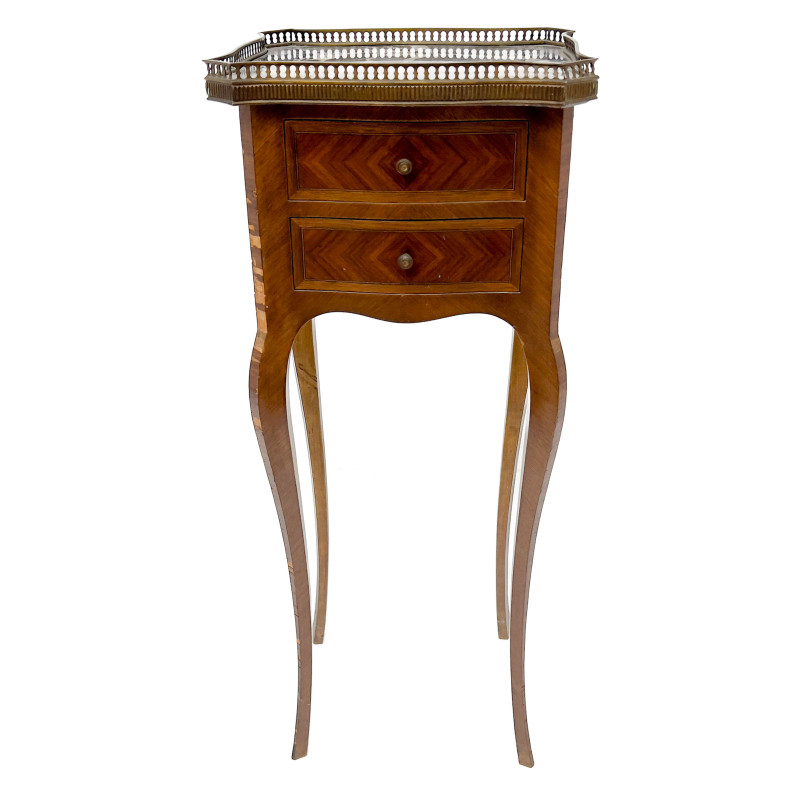French Style Inlaid Mahogany and Kingwood Chiffonnière
