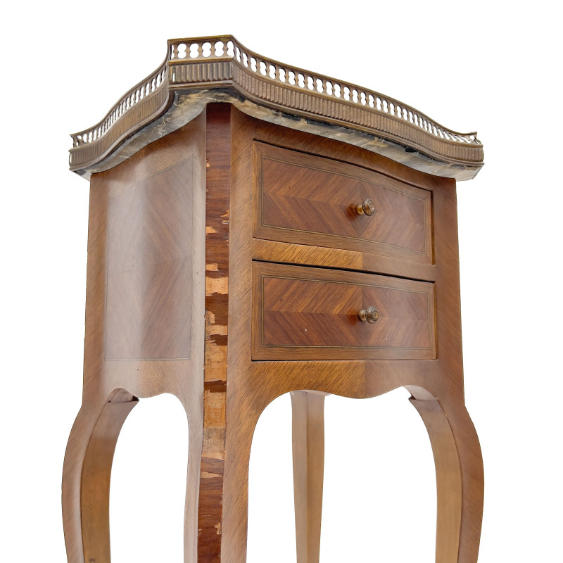 French Style Inlaid Mahogany and Kingwood Chiffonnière