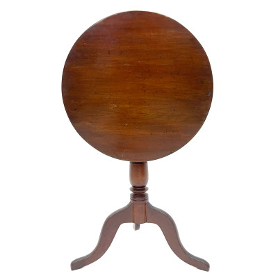 Image for Lot George III Style Mahogany Tripod Flip-Top Table