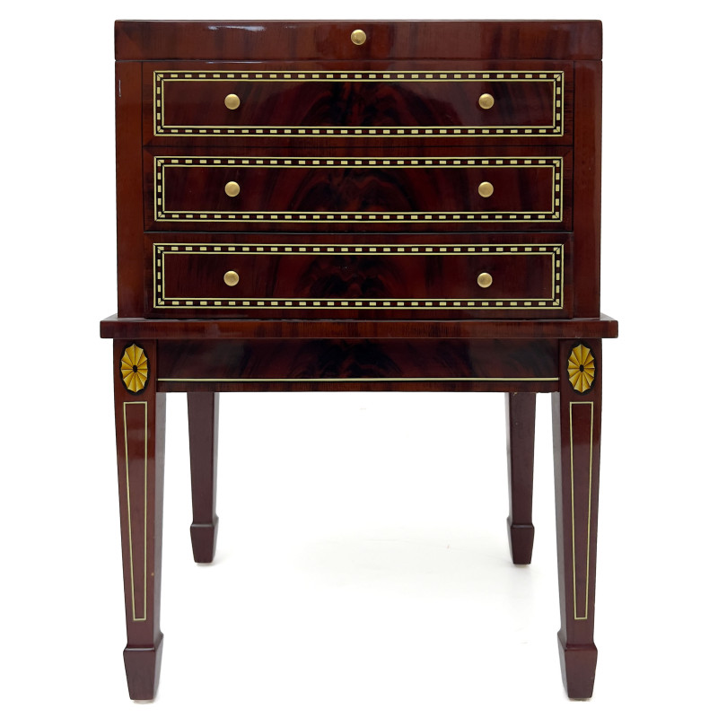 Sheraton Style Faux Bois Painted Humidor