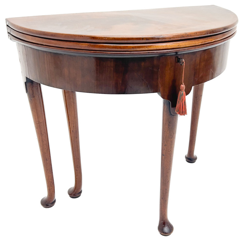 George II Style Mahogany Card and Game Table