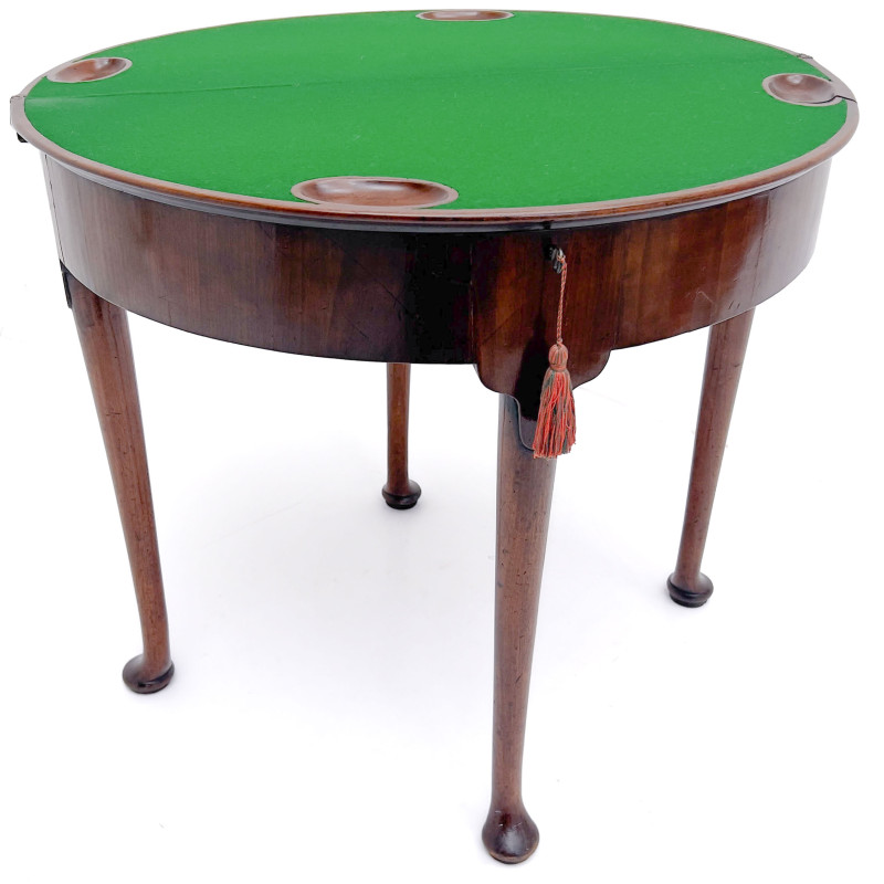 George II Style Mahogany Card and Game Table