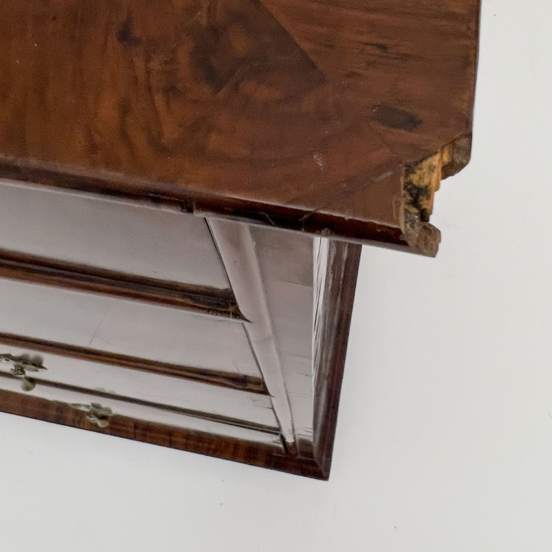 William and Mary Style Burl Walnut Chest of Drawers