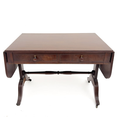 Regency Style Mahogany Dropside Sofa Table