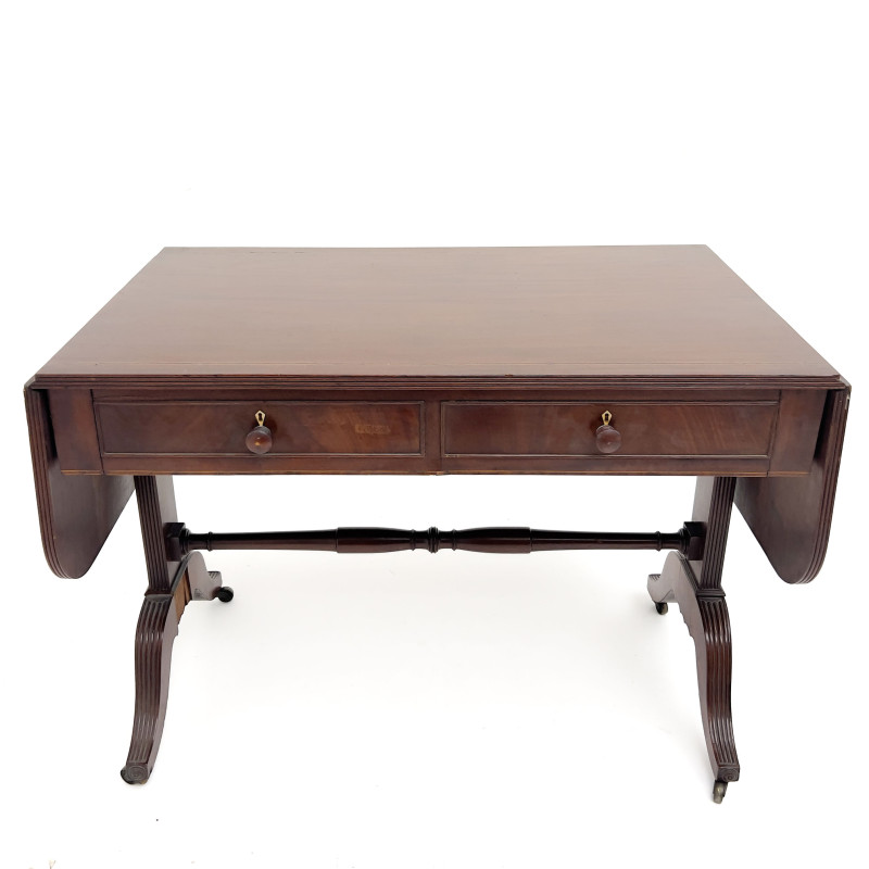 Regency Style Mahogany Dropside Sofa Table