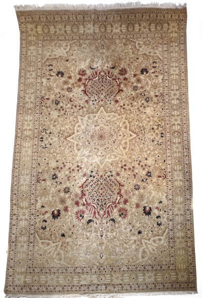 Image for Lot A Persian Tabriz Hand-Knotted Medallion Carpet