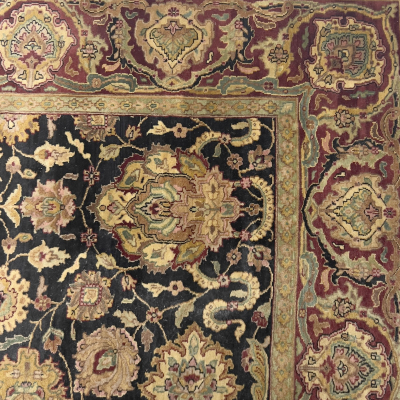 An Indian Hand-Knotted Woolen Pile Carpet
