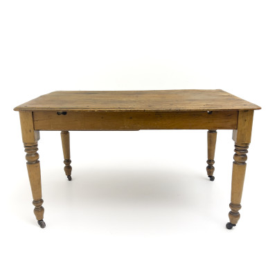 Image for Lot An Antique Country Pine Work Table