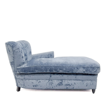 Image for Lot A Contemporary Upholstered Chaise Longue Chair