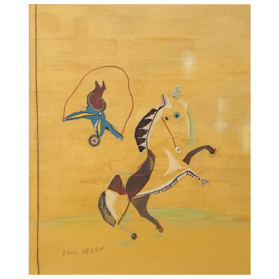 Image for Lot Paul Degen - Horse and Rider